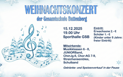 Weihnachtskonzert am Mo., 15.12.