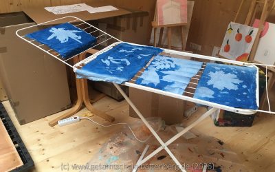 FlieKü: Blaudruck mit Sonnenlicht (04/26)